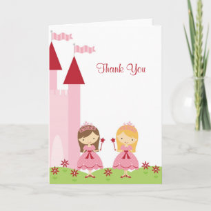 Princess and Pirate Note Card Dankeskarte