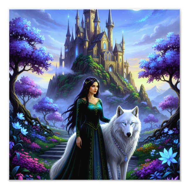 Princess and Wolf Fotodruck (Vorne)