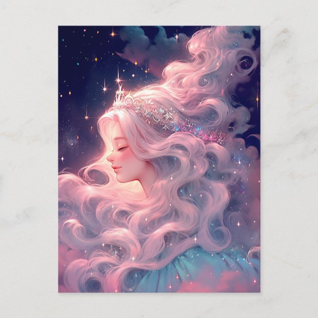 Princess Anime Girl aus Stars Postkarte (Vorderseite)