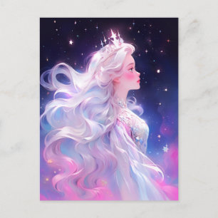 Princess Anime Girl aus Stars Postkarte