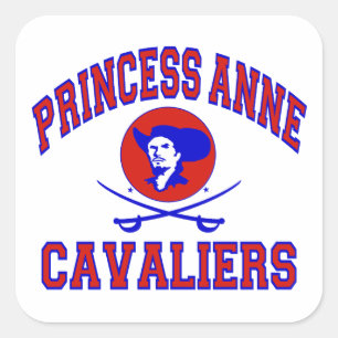 Princess Anne Cavaliers Quadratischer Aufkleber