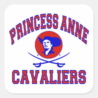 Princess Anne Cavaliers Quadratischer Aufkleber