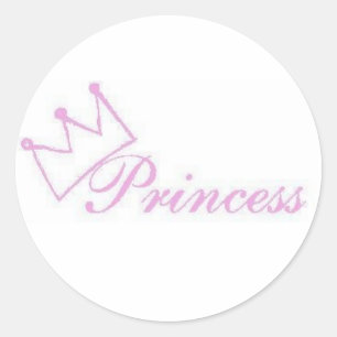 Princess-Aufkleber Runder Aufkleber