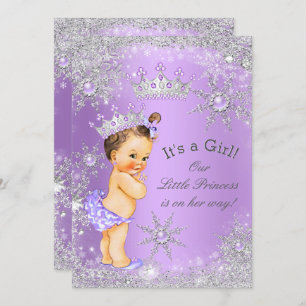 Princess Baby Dusche Lavender Wonderland Einladung