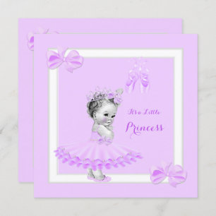 Princess Baby Dusche Niedlich Girl Lilac Tutu Einladung