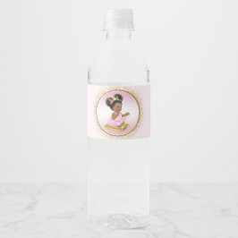 Princess Baby Dusche Wasserflaschen Etiketten