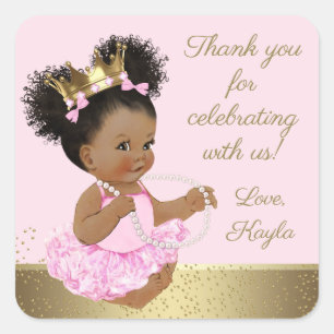 Princess Baby Shower bevorzugt Sticker