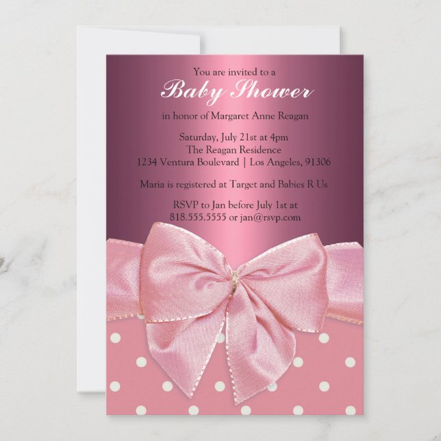 Princess Baby Shower Einladung (Vorderseite)