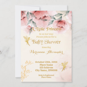 Princess Baby Shower Einladung