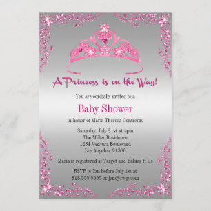 Princess Baby Shower Einladung