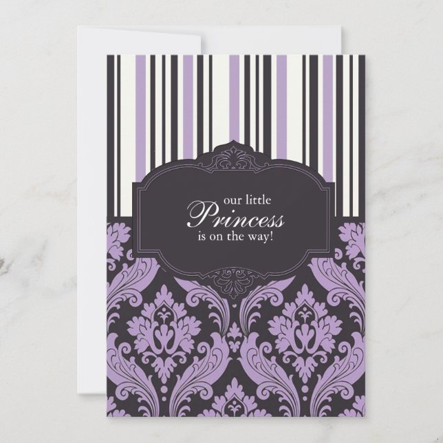 Princess Baby Shower Einladung (Vorderseite)