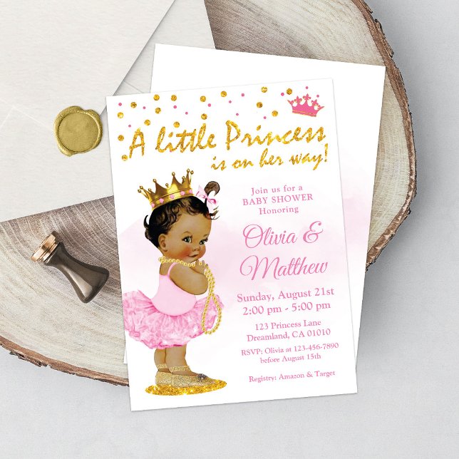 Princess Baby Shower Einladung, kleine Prinzessin Einladung (Von Creator hochgeladen)