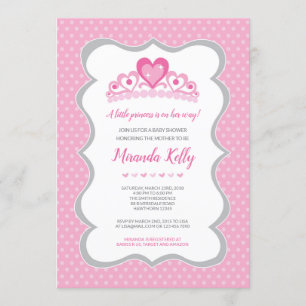 Princess Baby Shower Invitation, Girl Baby Dusche Einladung