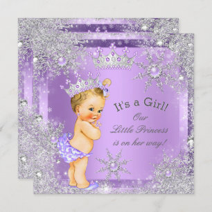 Princess Baby Showroom Lilac Wonderland Blonde Bab Einladung