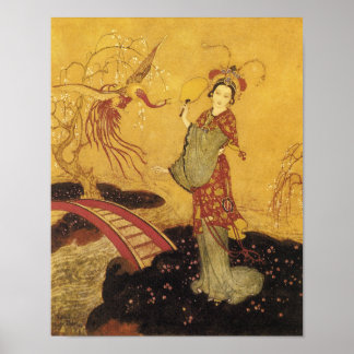 Princess Badoura von Edmund Dulac Poster