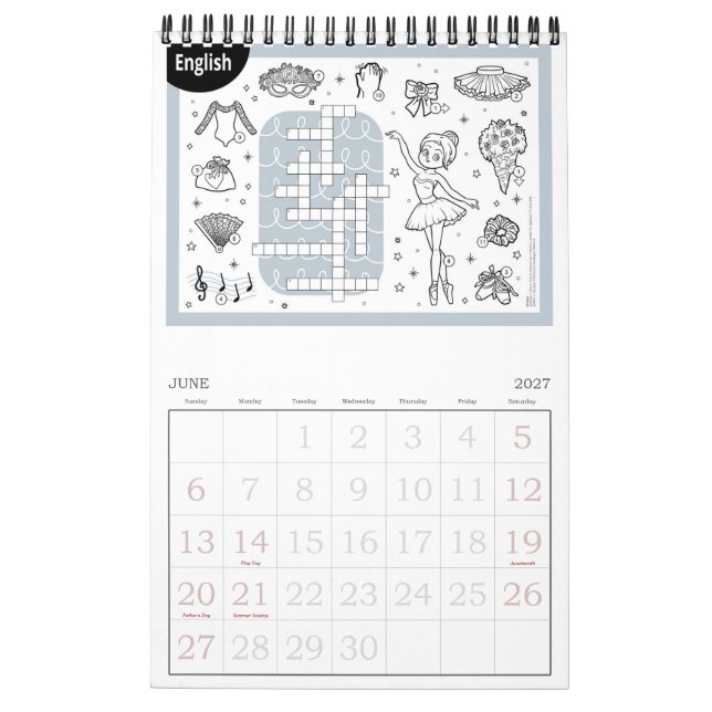 Princess Ballerina Kalender (Jun 2027)