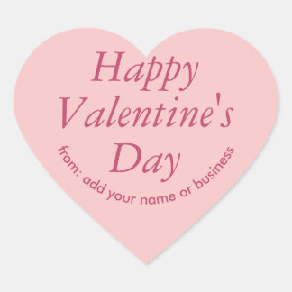 Princess Beauty Pink Heart Valentine Sticker