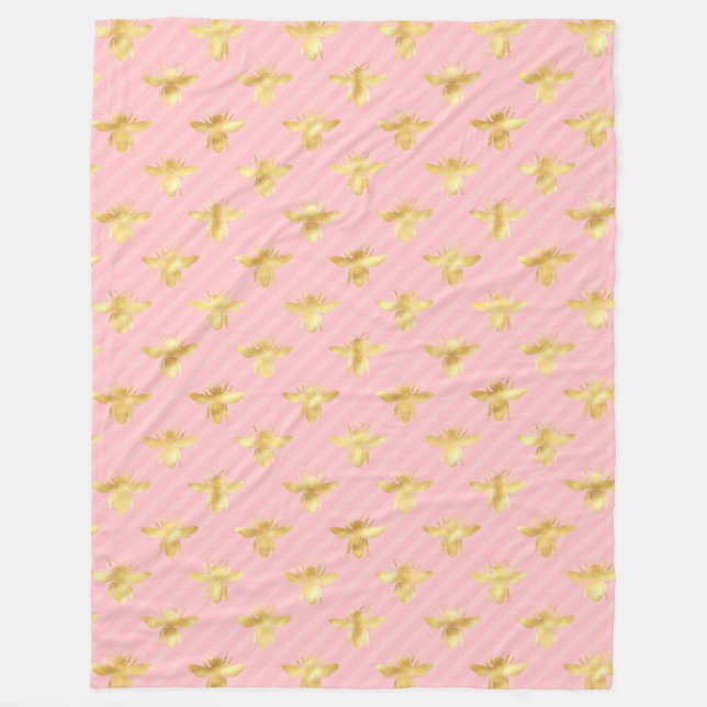 Princess Bee Serie Design #7  Fleecedecke (Vorderseite)