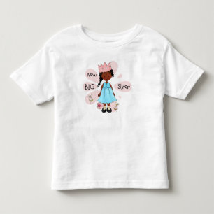 Princess Big Sister African American Kleinkind T-shirt