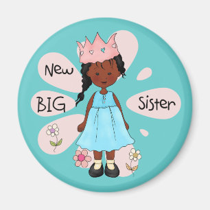 Princess Big Sister African American Magnet