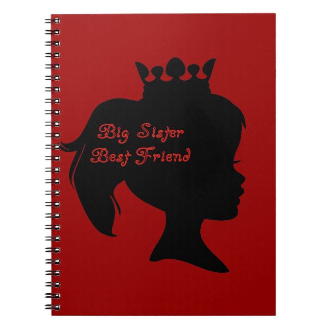 Princess Big Sister Best Friend Notizblock (Vorderseite)