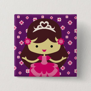 Princess Birthday Button