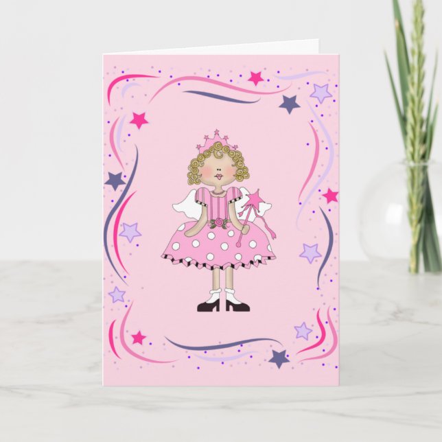 Princess Birthday Card Einladung (Vorderseite)