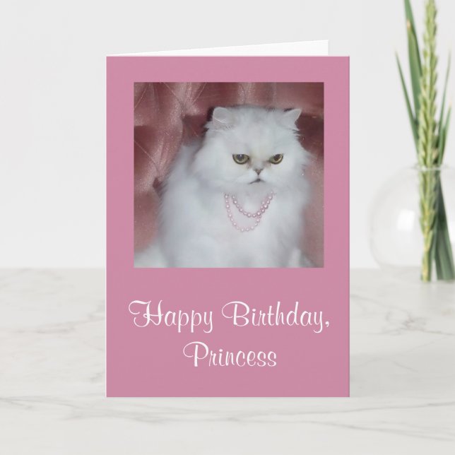 Princess Birthday Card Karte (Vorderseite)