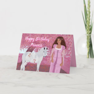 Princess Birthday Card Karte