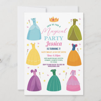 Princess Birthday Einladung Prince Party Girls