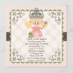 Princess Birthday Foto Einladungen Blonde