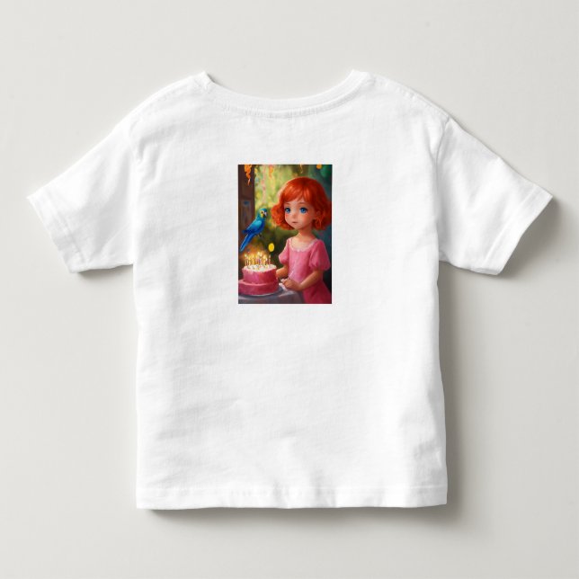 Princess Birthday Magic Kleinkind T-shirt (Rückseite)