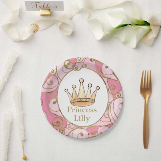 Princess Birthday Party Custom Pappteller (Hochzeit)