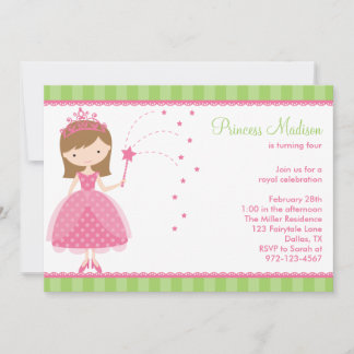 Princess Birthday Party Einladungen