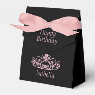 Princess Birthday - Pink Tiara Crown Geschenkschachtel