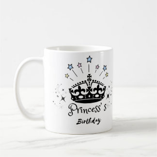 Princess Birthday - Vintager Minimalistischer Retr Kaffeetasse