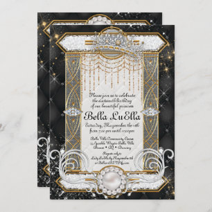 Princess Bling Diamond Party Einladungen