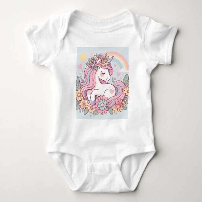 Princess Blossom Baby Strampler (Vorderseite)
