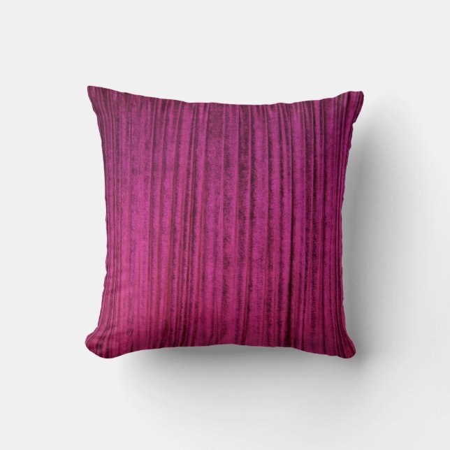 Princess Bright Pink Samt Textur Kissen (Vorderseite)