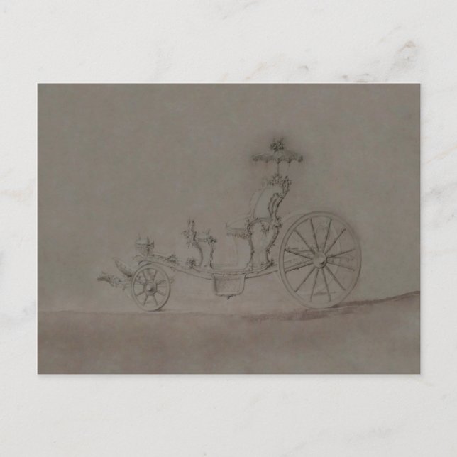 Princess Carrieage ~ Postcard Postkarte (Vorderseite)