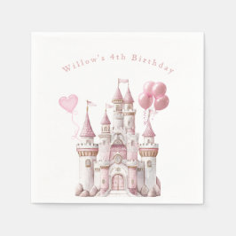 Princess Castle Balloons Serviette