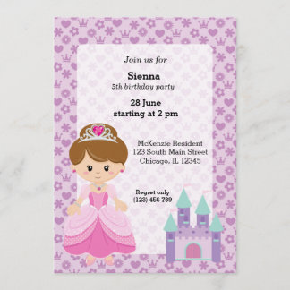 Princess & Castle Einladung