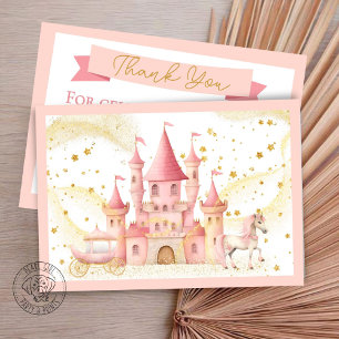 Princess Castle Flat Danke Karte