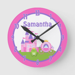 Princess Castle Frog Prince Personalisierte Uhr