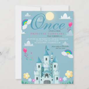 Princess Castle Geburtstagsparty Einladung