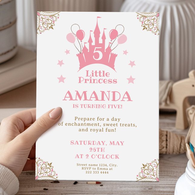 Princess Castle Magical Birthday Bash Einladung (Von Creator hochgeladen)