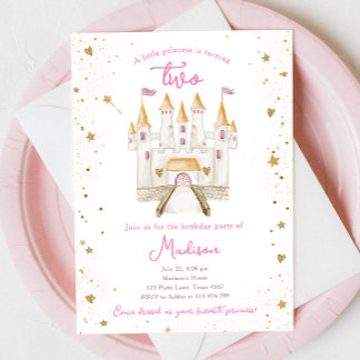 Princess Castle Magical Girl 2. Geburtstag Einladung
