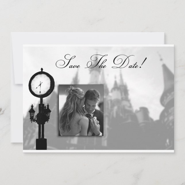 Princess Castle Save the Date Einladung Hochzeit (Vorderseite)