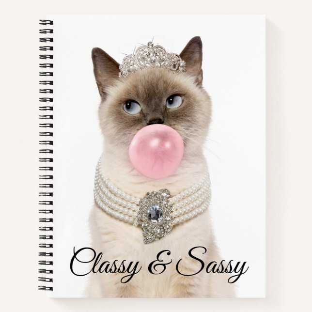 Princess Cat Blowblase Kaugummi Notizbuch (Vorderseite)