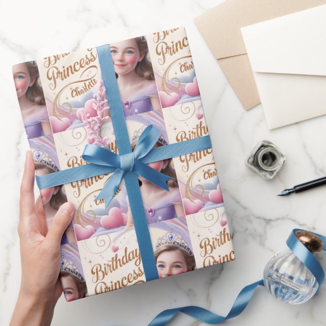 Princess Celebration Happy Birthday Geschenkpapier (Schenken)